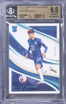 2019-20 Panini Immaculate Collection Platinum #96 Mason Mount Rookie Card (#1/1) - BGS GEM MINT 9.5